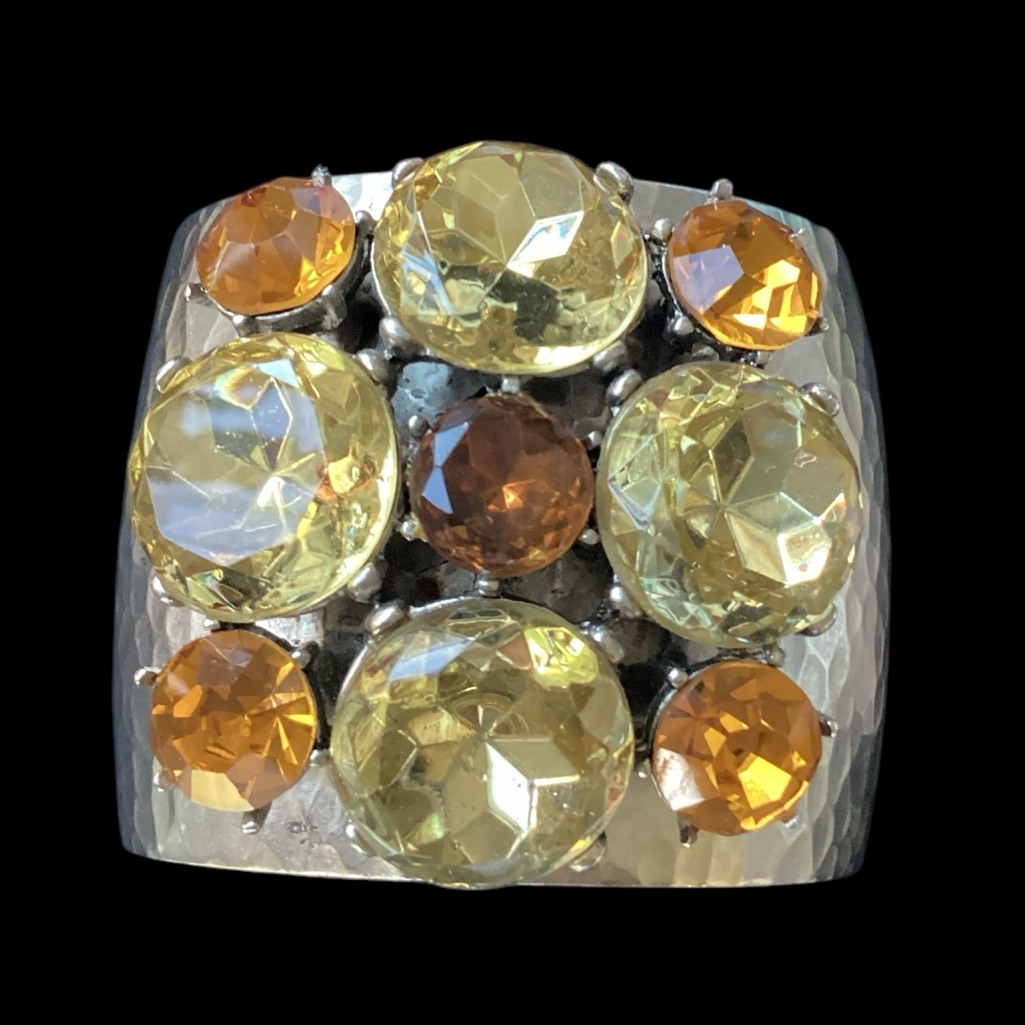 Vintage Rare 1980’s Gerard Yosca Gem Cuff (T45)Mjc